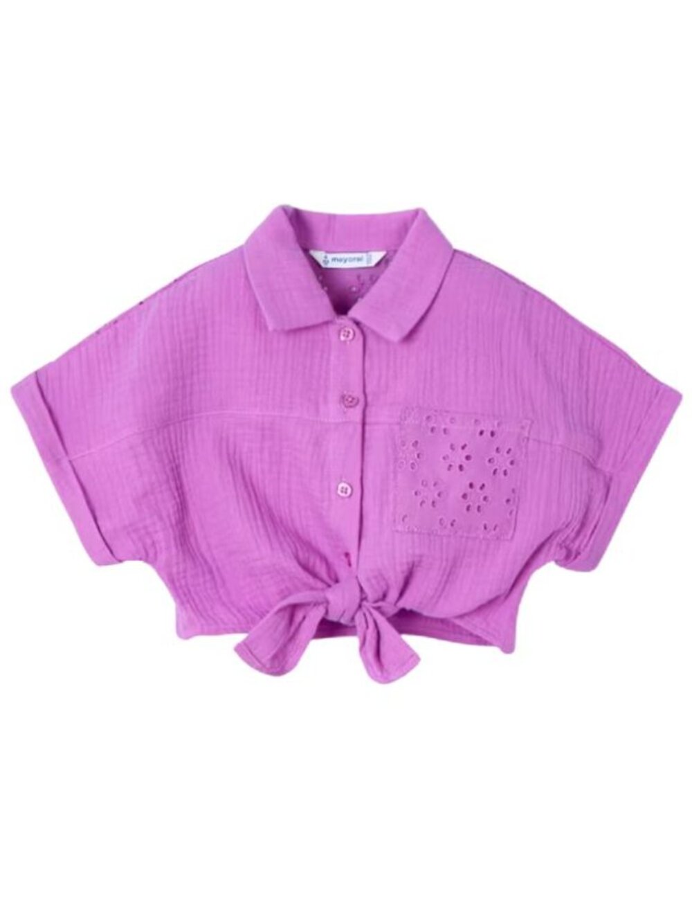 Mayoral Kids Cropped Shirt